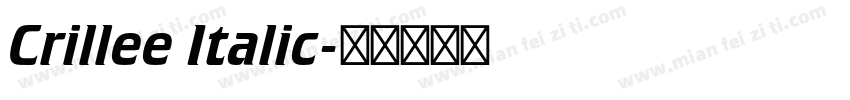 Crillee Italic字体转换